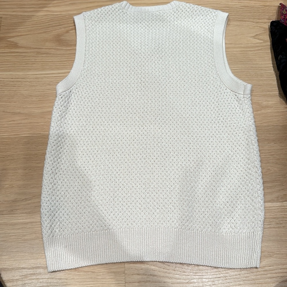 rag & bone Cream Sleeveless Cardigan - Picture 3 of 3